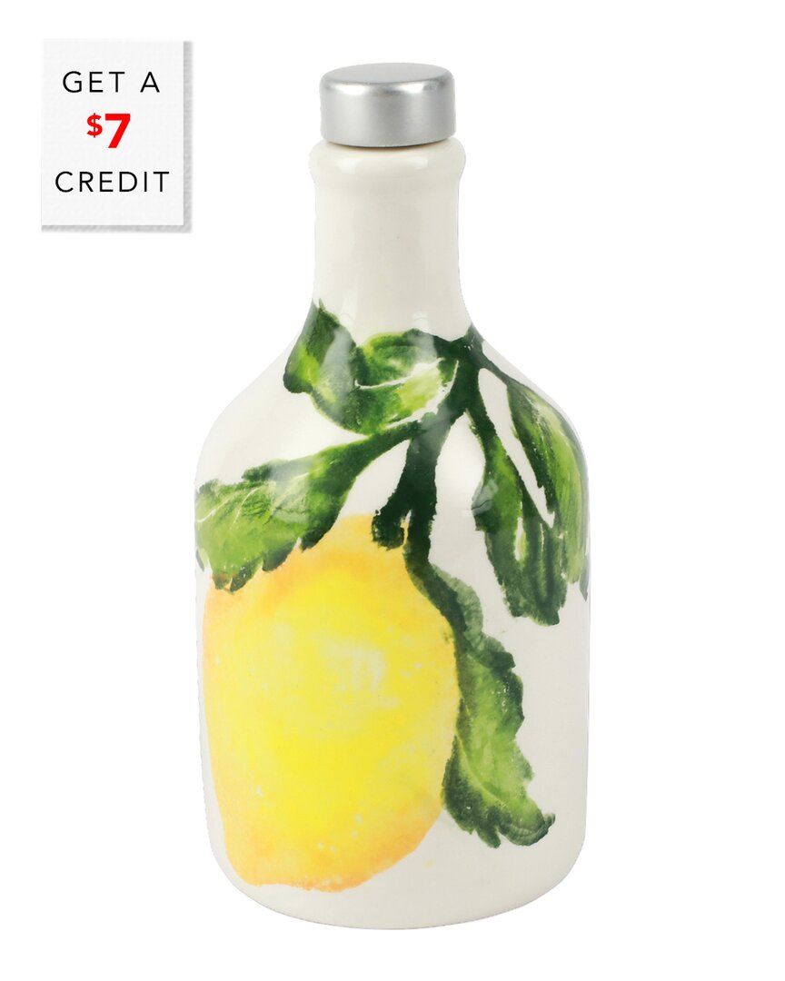 Shop Vietri Limoni Olive Oil Bottle With $7 Credit In Yellow