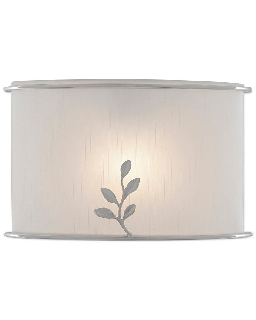 Currey & Company Driscoll Wall Sconce In Silver