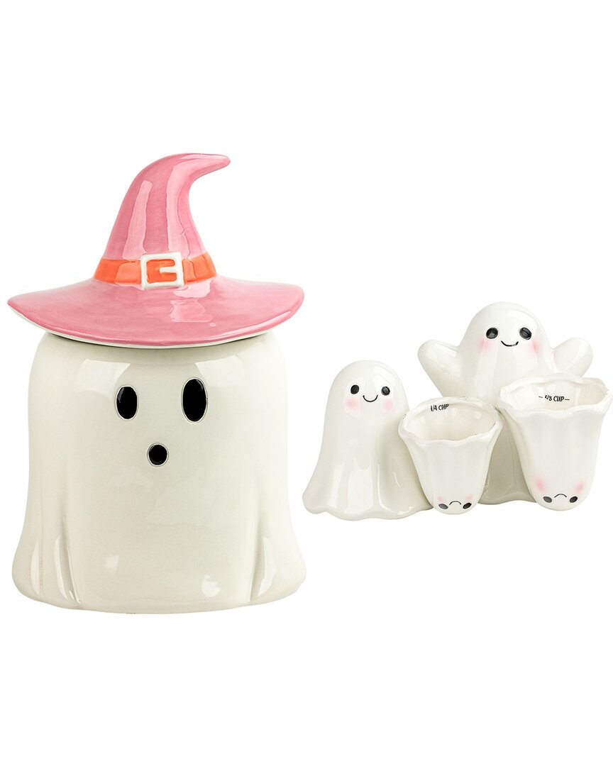 10 Strawberry Street Ghost Store And Scoop Set In White