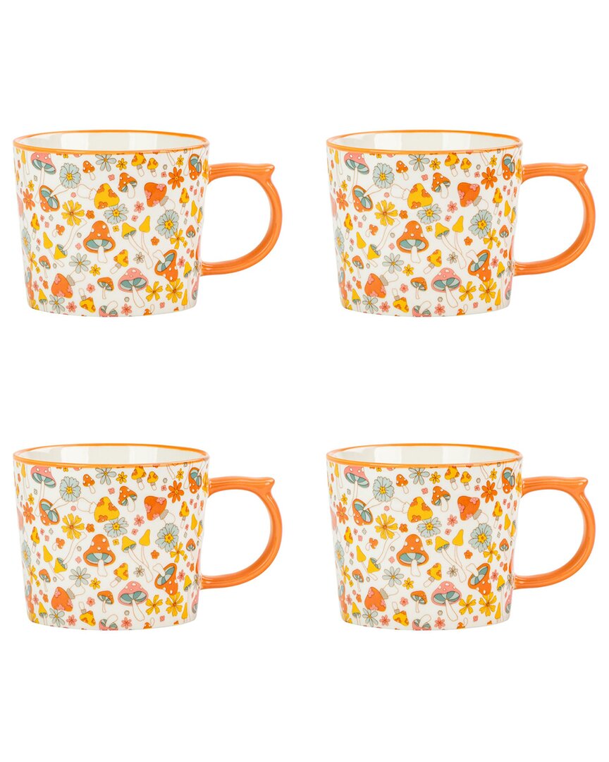10 Strawberry Street Set Of 4 Madison Mugs