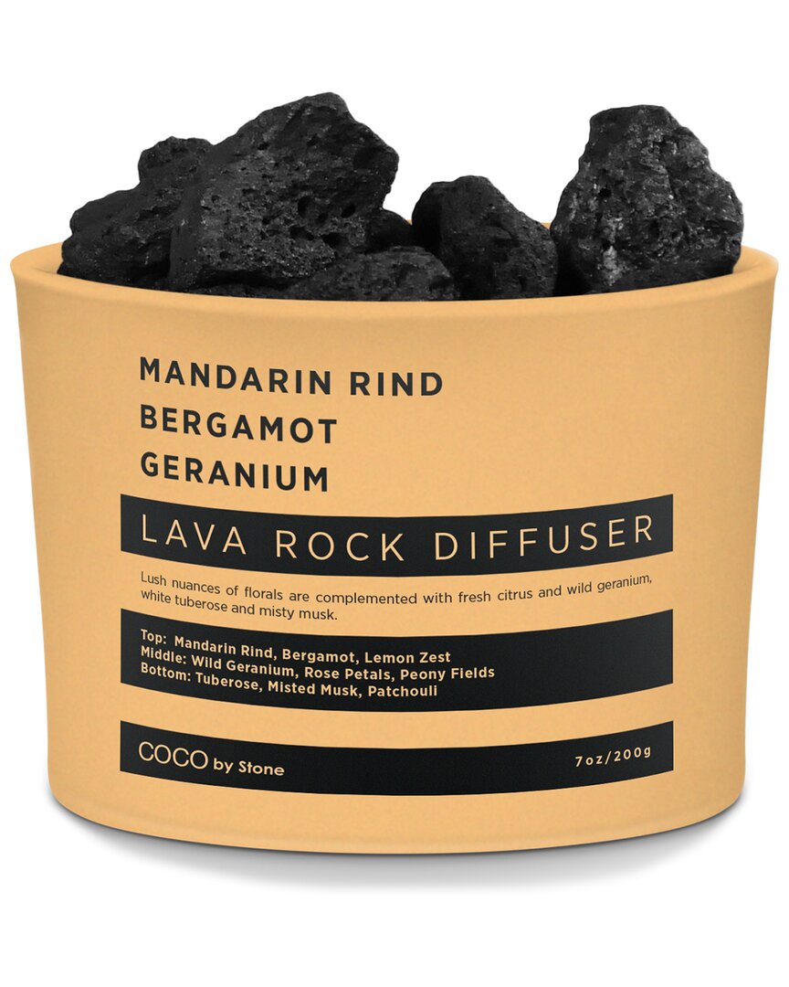 COCO BY STONE COCO BY STONE LAVA ROCK DIFFUSER - MANDARIN RIND, BERGAMOT, GERANIUM 