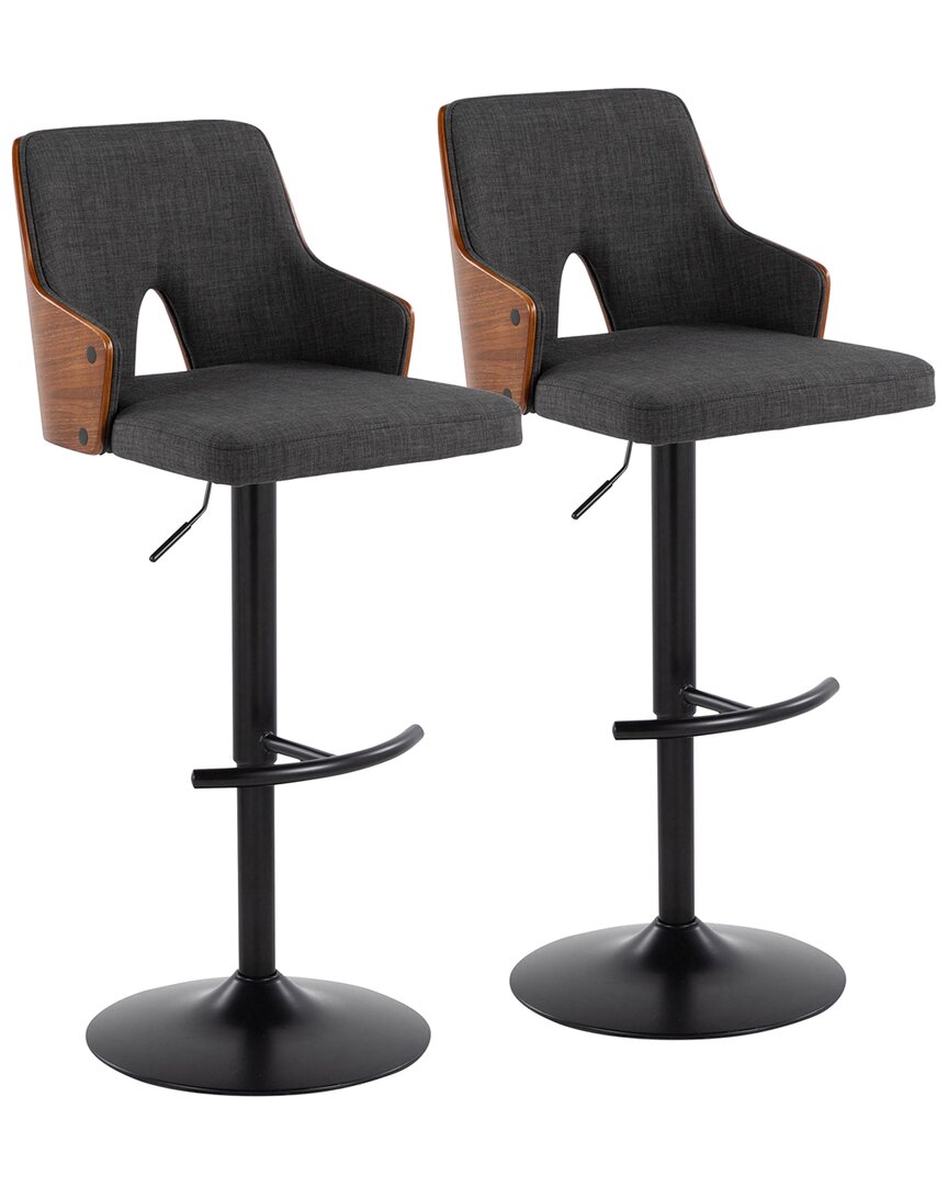 Lumisource Stella Adjustable Barstool - Set Of 2 Bs-stella-rn