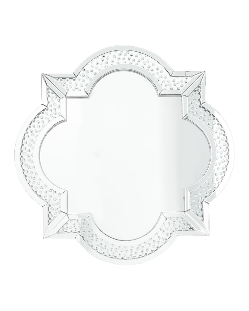 Peyton Lane Wood Glam Wall Mirror In Silver