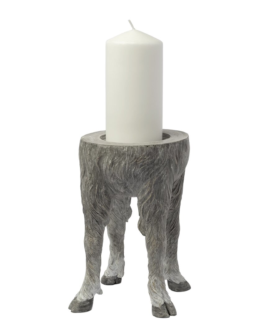 Mercana Pan Large Ceramic Hoofed Table Candle Holder
