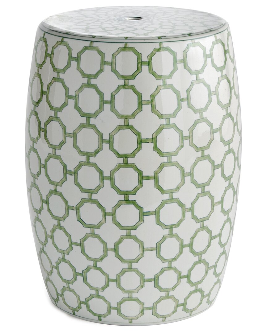 Napa Home & Garden Imperial Link Accent Stool Chair In Green