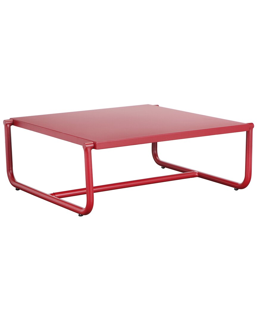 Pangea Home Sean Coffee Table In Red
