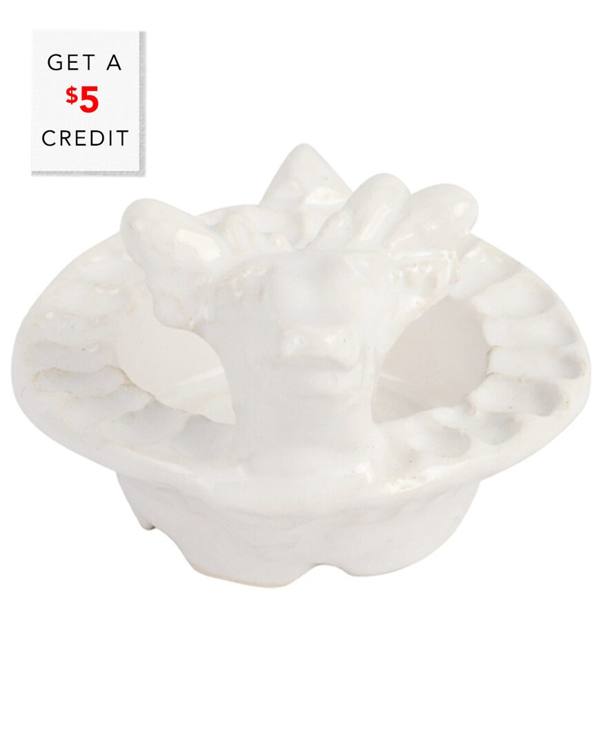 Vietri Pietra Natale Figural Deer Votive