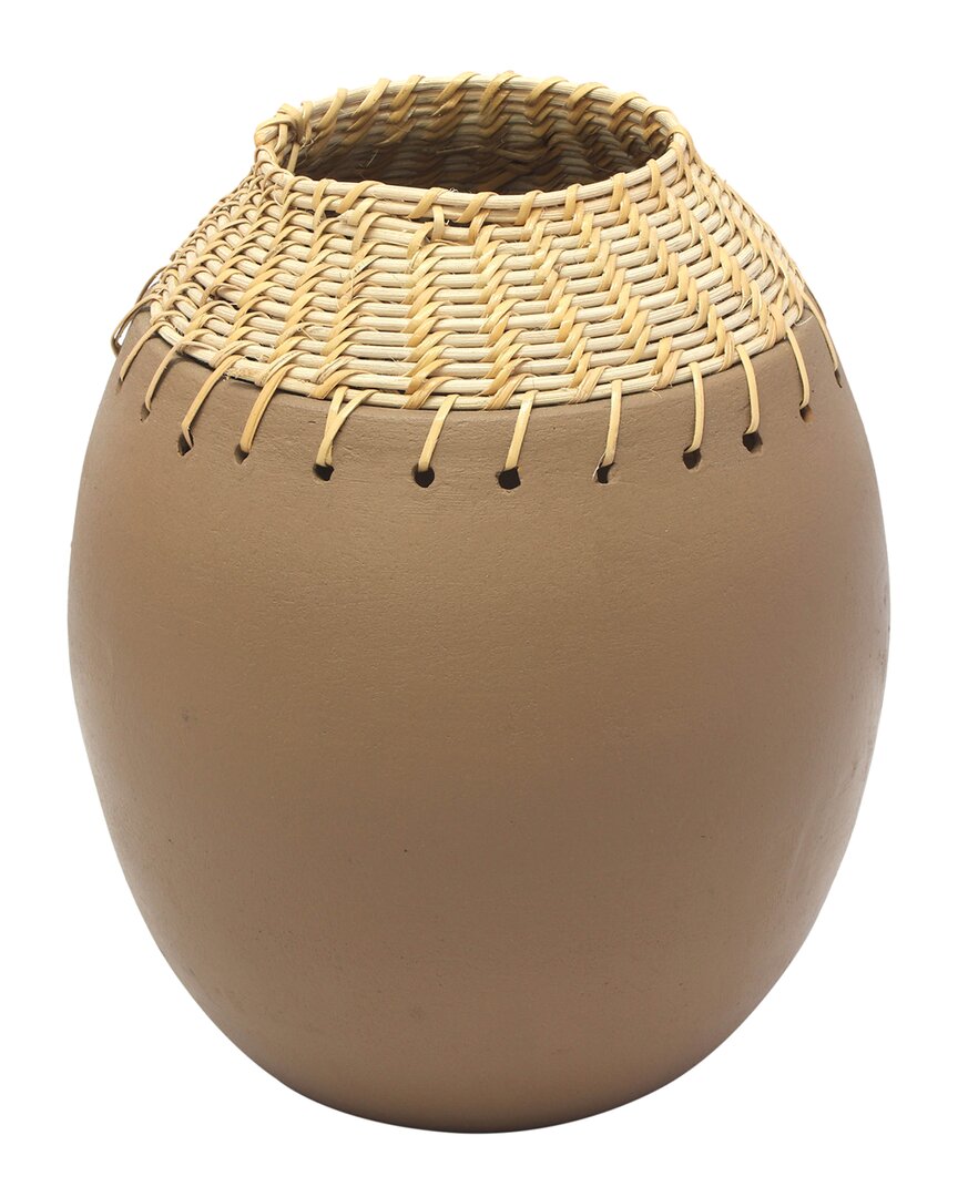 Tov Furniture Souk Vase In Brown