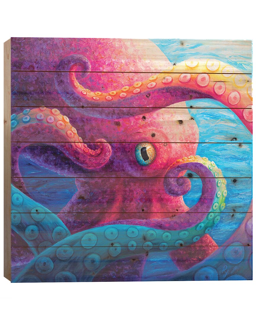 Icanvas Octopus Wood Print By Rachel Froud