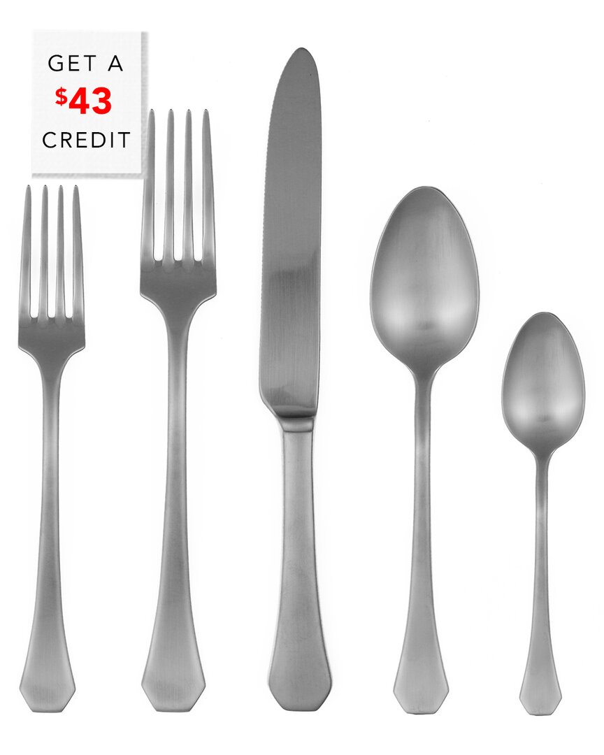 Mepra Moretto 20-piece Flatware Set In Gray