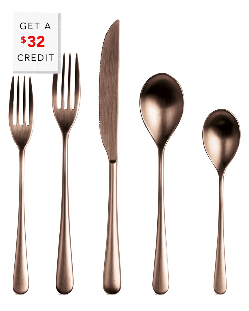 Mepra 5pc Neve Ice Flatware  Set