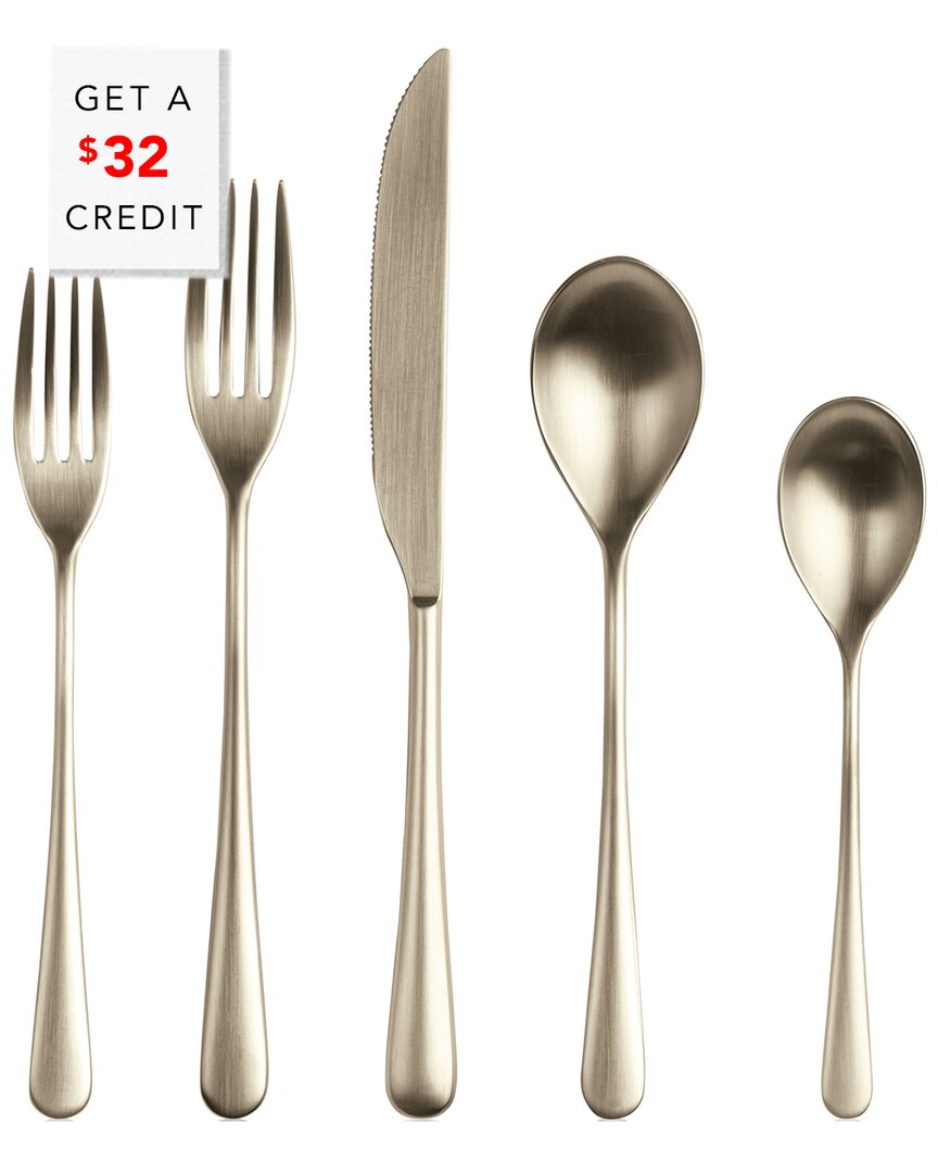 Mepra 5pc Neve Ice Flatware  Set