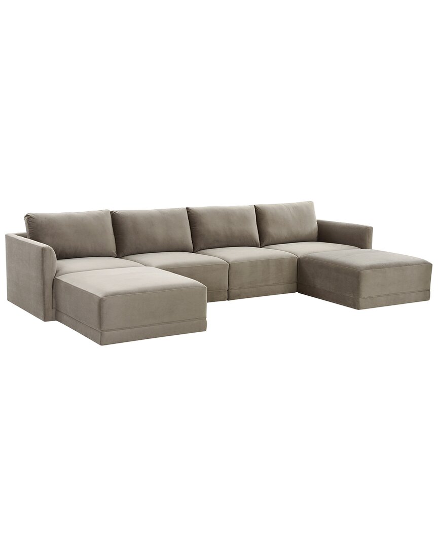 Tov Furniture Willow Modular U-sectional In Brown