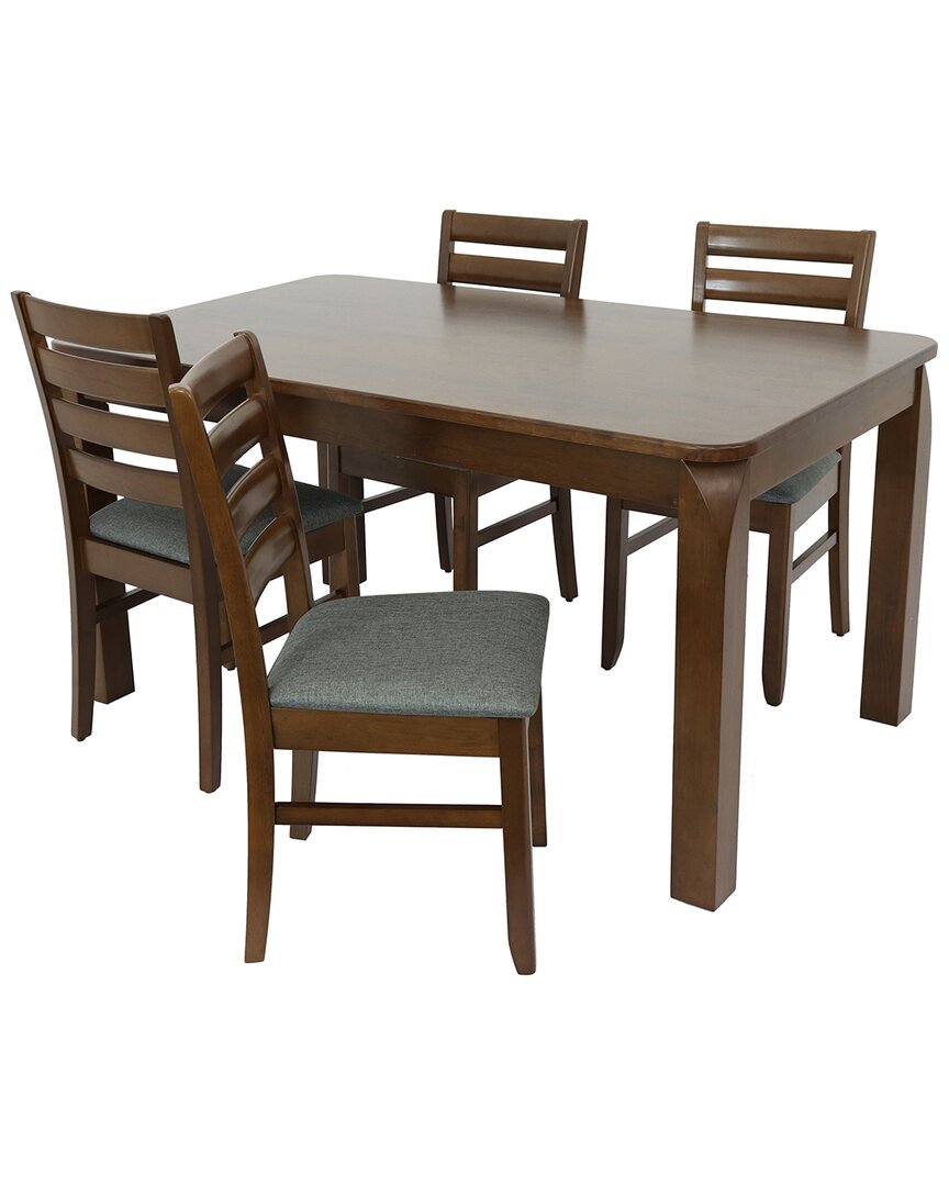 Sunnydaze Dorian 5ft Rectangular Dining Table In Brown