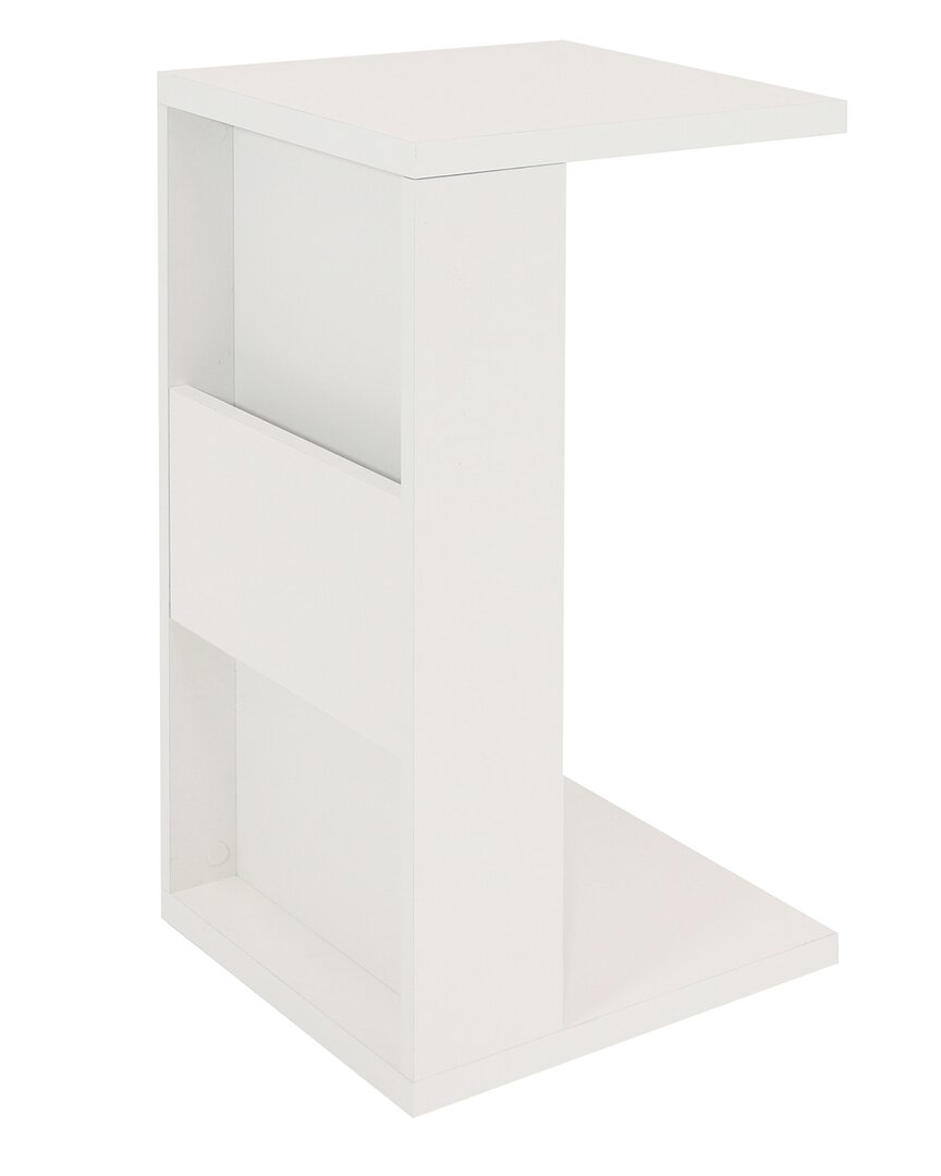 Sunnydaze 2-in-1 Accent Table In White