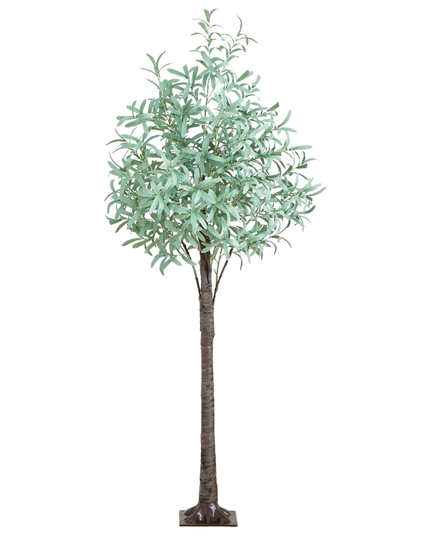 Shop Nearly Natural 6ft Lighted Artificial Olive Tree With 420 Warm White Led  Lights In Green