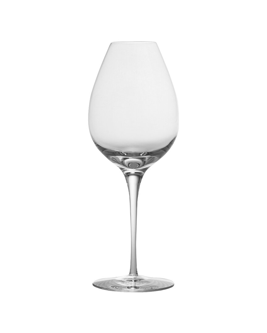 Orrefors Set Of 2 Difference Primeur Wine Glasses