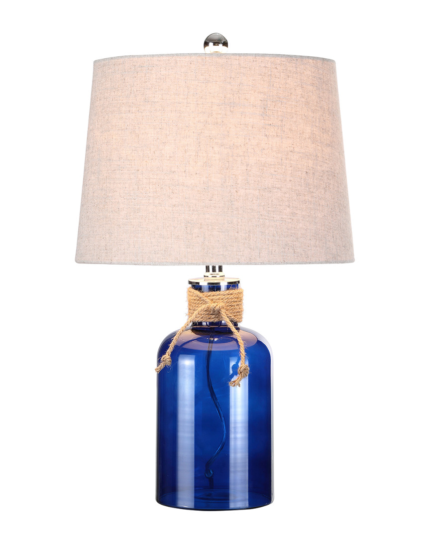 Shop Jonathan Y Designs Azure 23.5in Glass Bottle Led Table Lamp