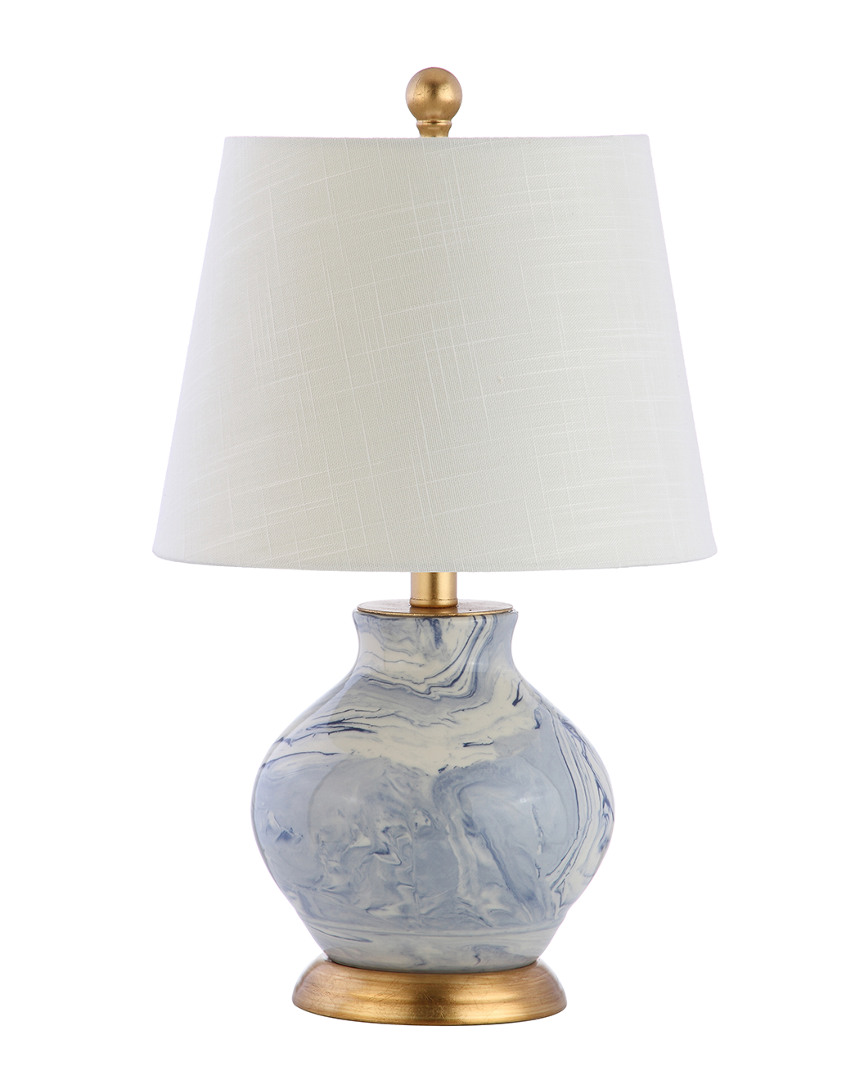 Jonathan Y Designs Holly 20.5in Marbleized Ceramic Led Table Lamp