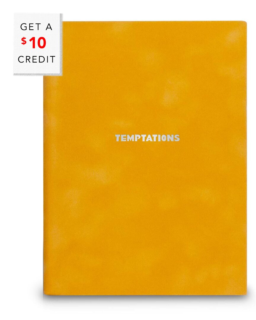 Assouline Temptations Logo-print Notebook In Yellow