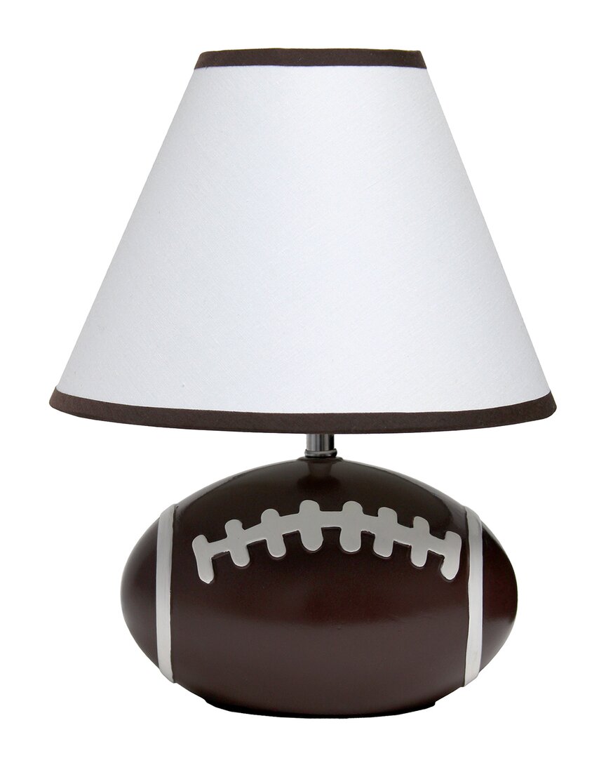 Lalia Home Sportslite 11.5in Football Ceramic Lamp