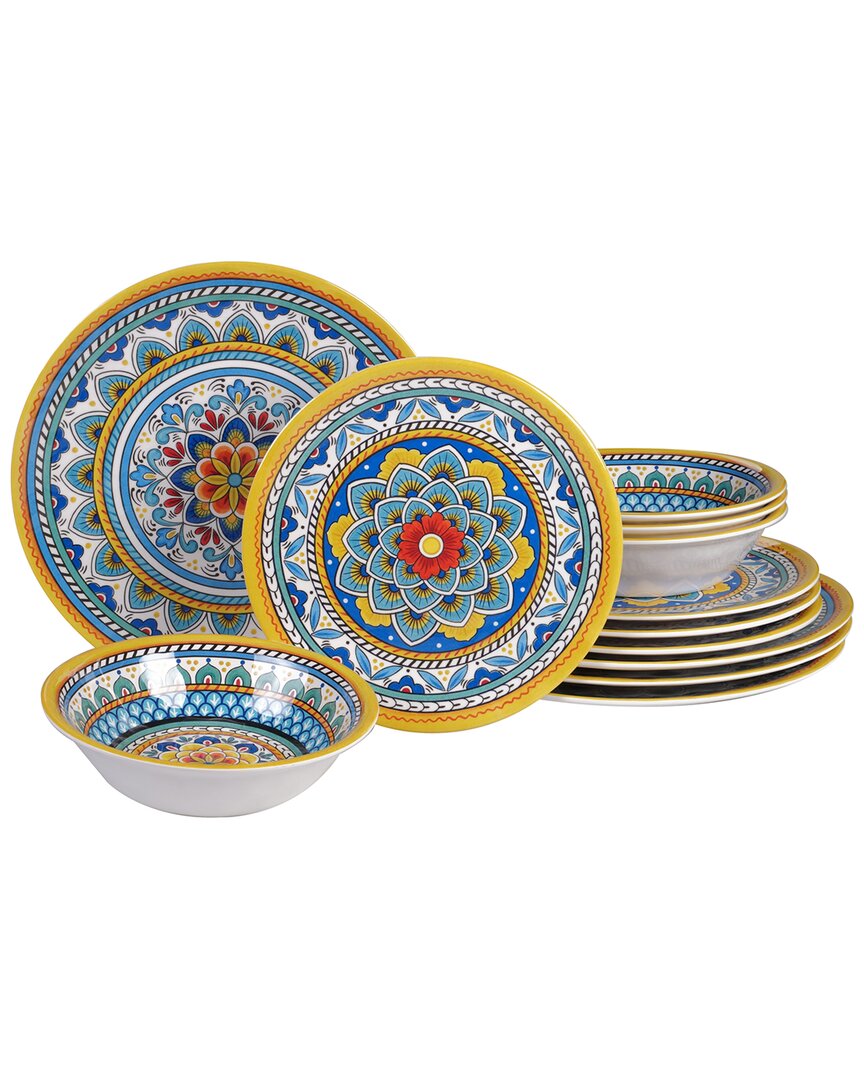 Certified International Portofino 12pc Dinnerware Set In Multicolor