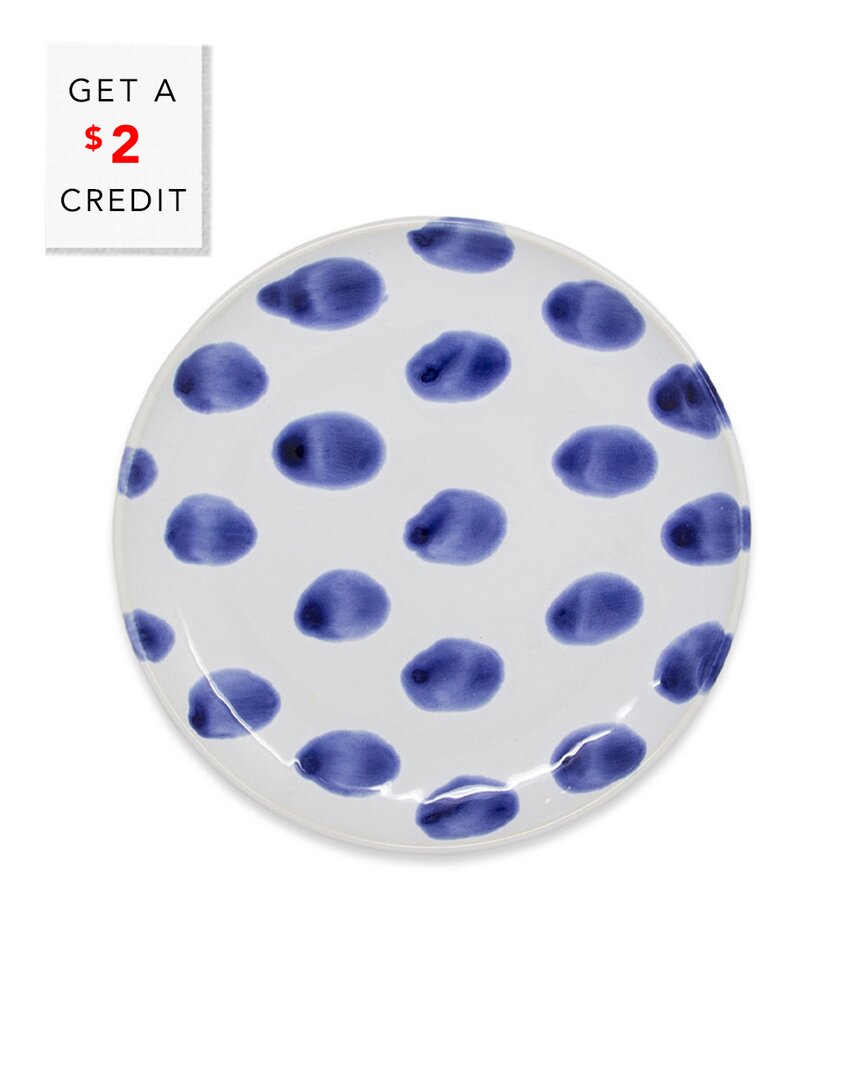 Vietri Viva By  Santorini Dot Cocktail Plate With $2 Credit In No Color