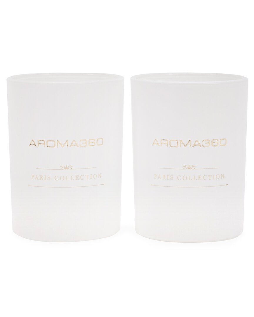 Aroma360 Paris Collection Candle Duo (my Way) In White