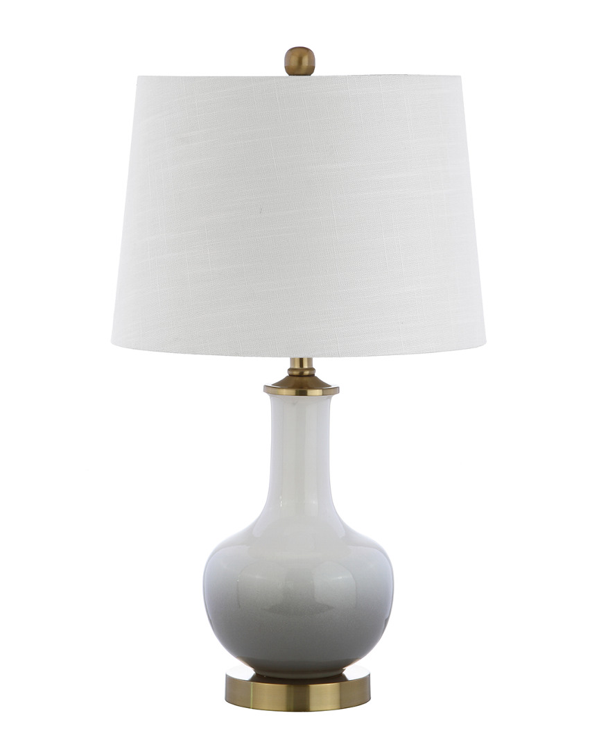 Jonathan Y Designs Gradient 25in Ceramic & Brass Led Table Lamp