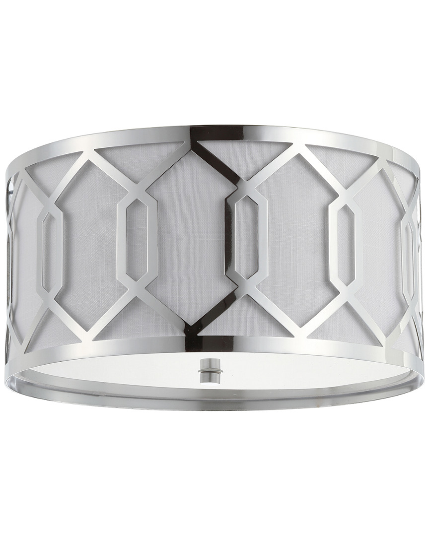 JONATHAN Y JONATHAN Y DESIGNS HEX 3-LIGHT 16.25IN METAL FLUSH MOUNT