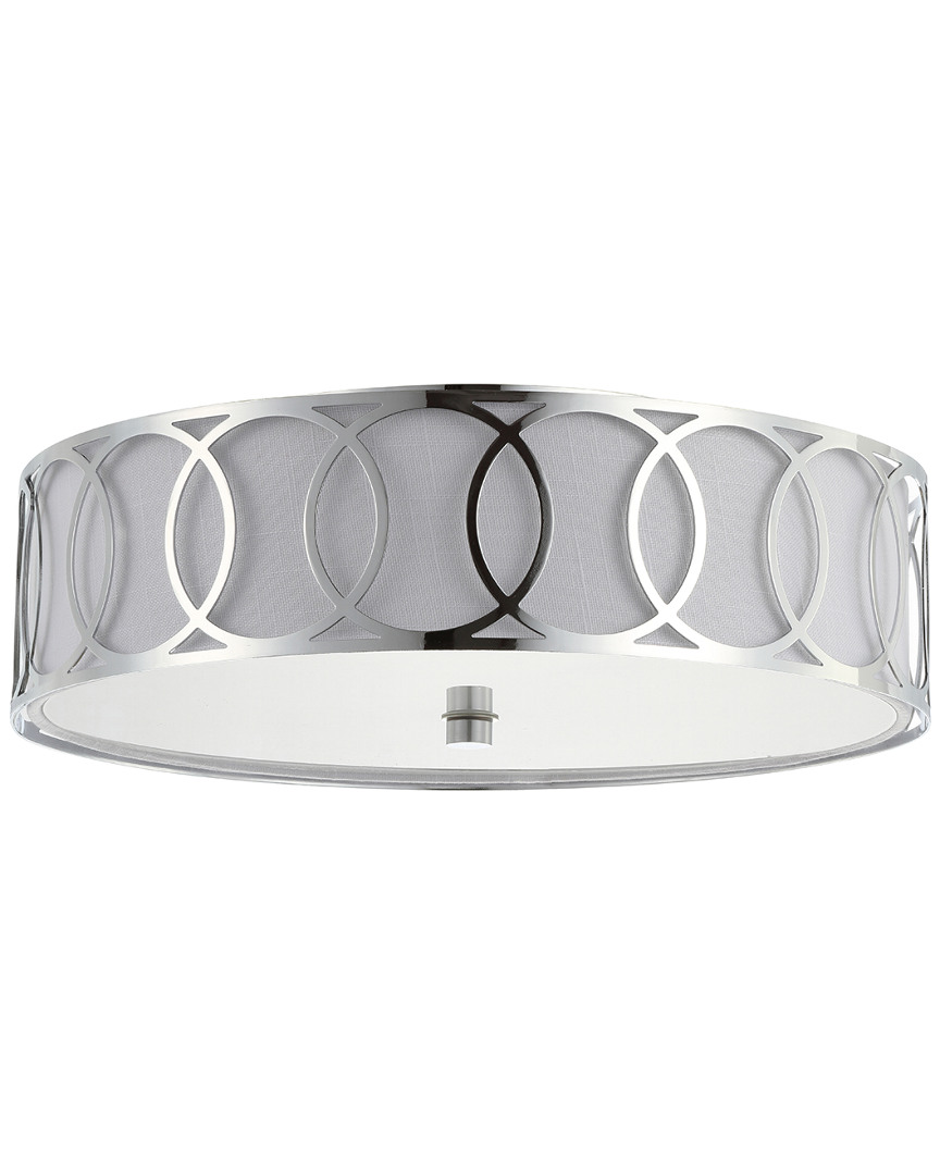 Jonathan Y Designs Aubrey 3-light 15.5in Metal Flush Mount