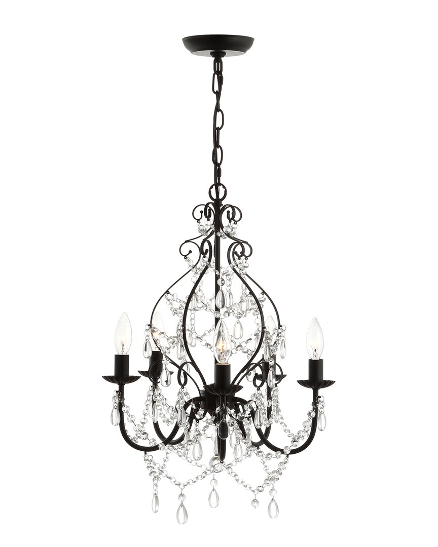 Jonathan Y Designs Maura 5-light 26.5-98.5in Crystal & Metal Chandelier