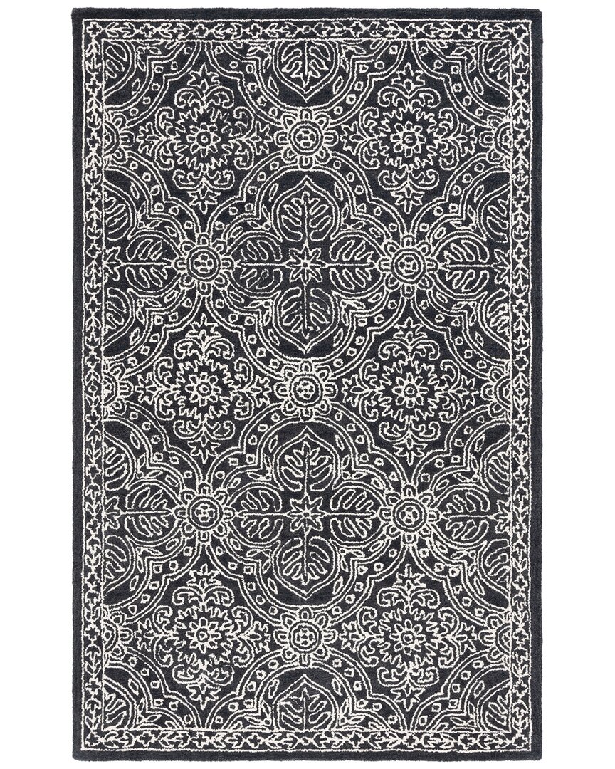 Ralph Lauren Lauren Etienne Hand Tufted Wool-blend Rug In Black