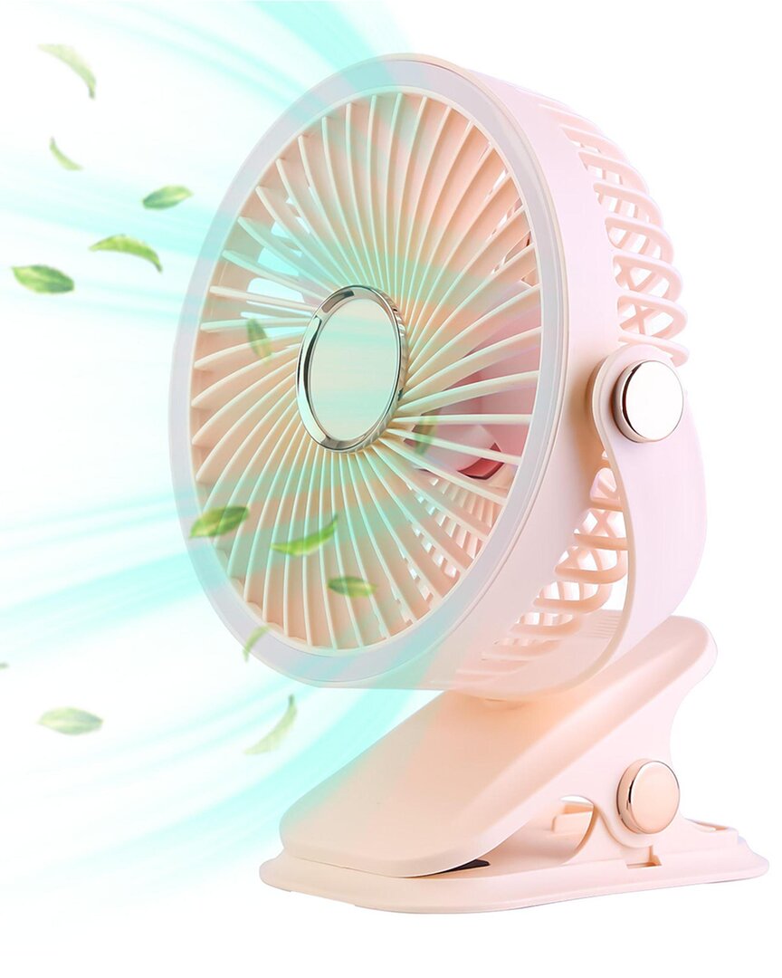 Fresh Fab Finds Portable White Quiet Clip On Fan With 5 Speeds