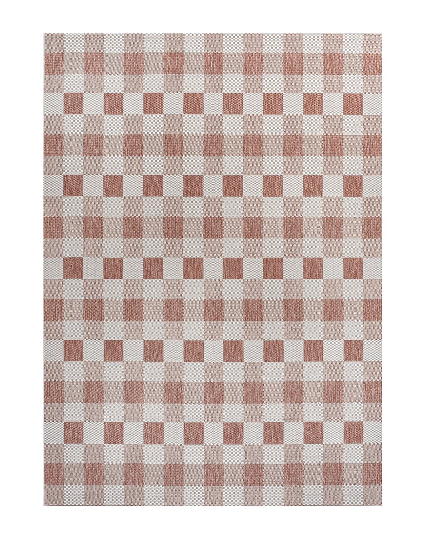 Jonathan Y Darcy Traditional Geometric Bold Gingham Indoor/outdoor Area Rug