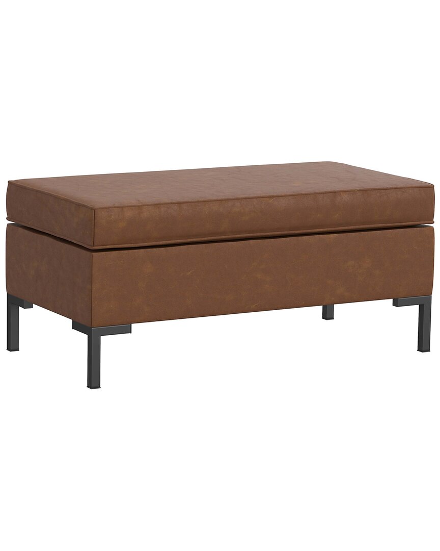 Skyline Furniture Bench With Y Legs In Brown