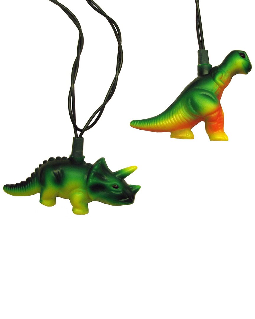 Kurt Adler Ul 10-light T-rex & Styracosaurus Light Set