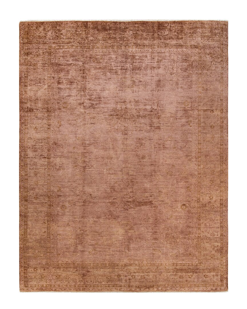 Solo Rugs Vibrance Hand-knotted Wool Rug In Yellow