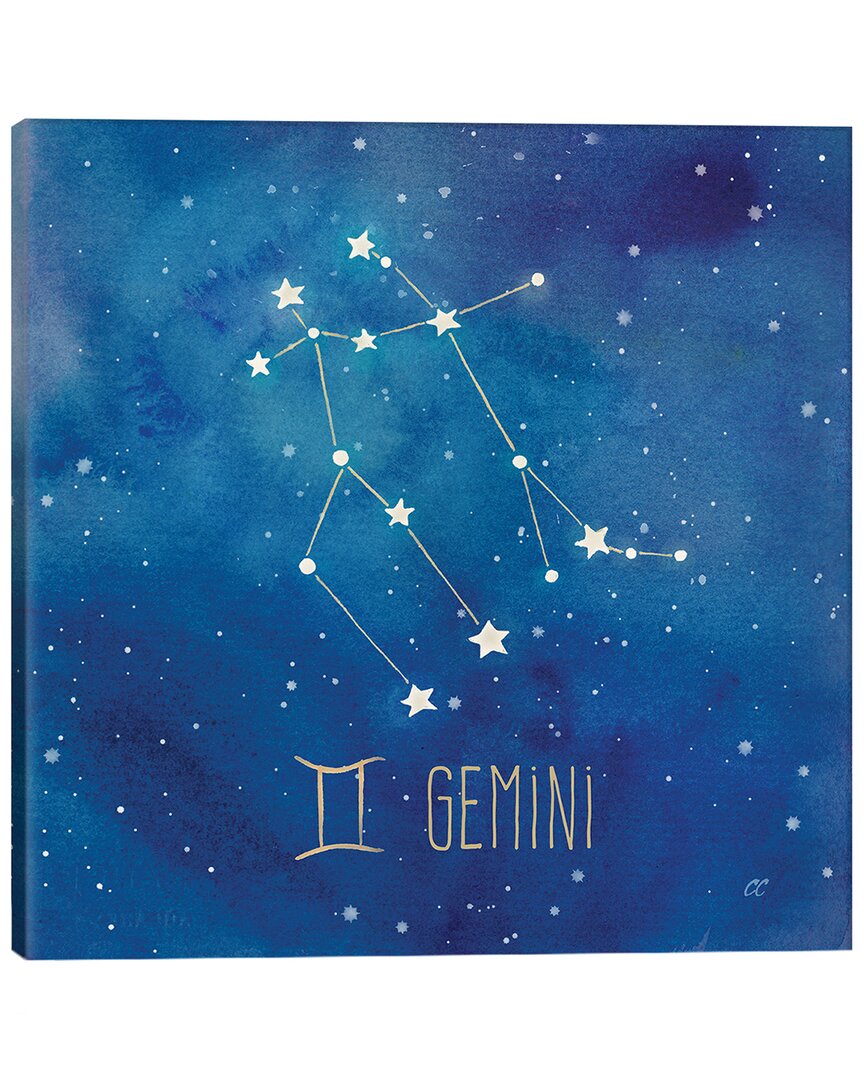 Icanvas Star Sign Gemini By Cynthia Coulter Wall Art
