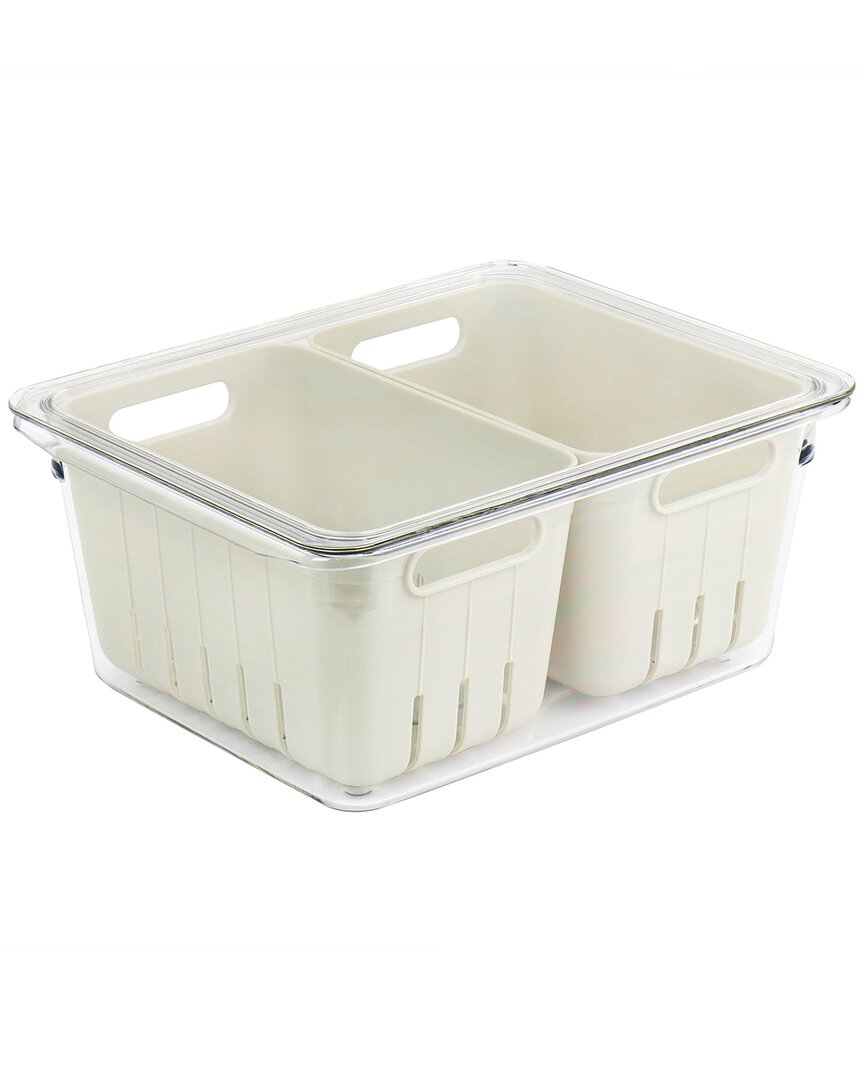 Martha Stewart 4pc Mini Basket Fresh Keeper Container Set In Clear