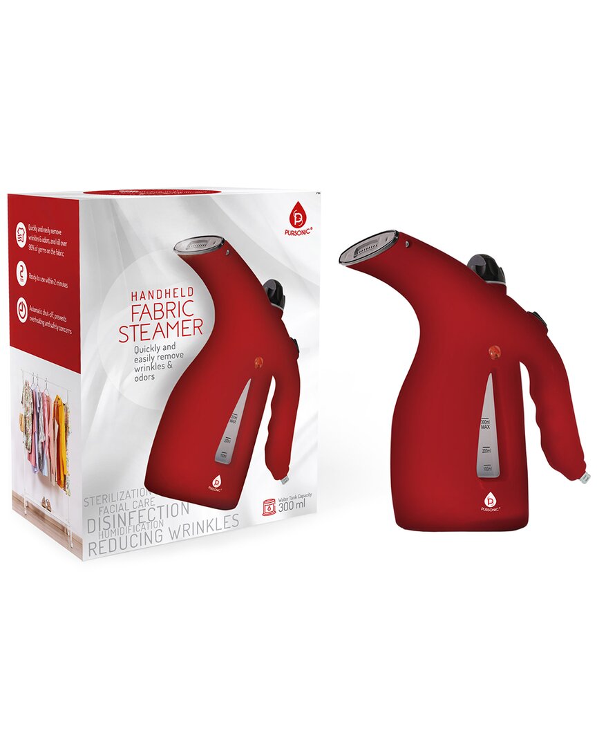 Shop Pursonic Handheld Red Fabric Steamer