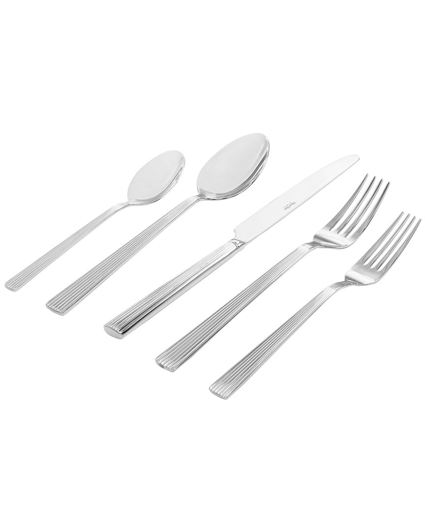 Martha Stewart Springbank 20pc Stainless Steel Flatware Set In Silver