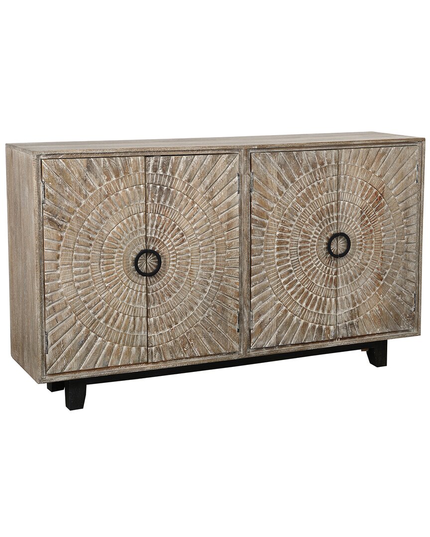 Classic Home Viva 4-drawer Sideboard In Gray