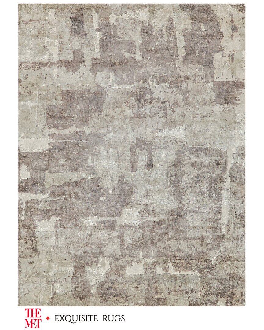 Exquisite Rugs X The Met Papyrus Wool-blend Area Rug In Brown