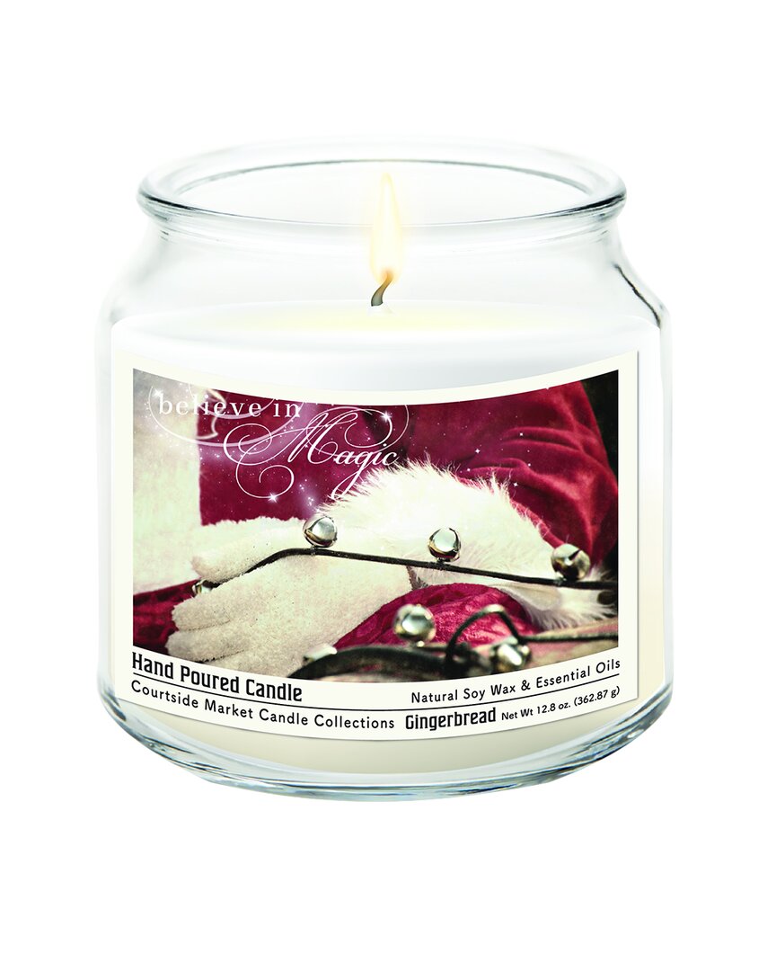 Courtside Market Wall Decor Courtside Market Santa's Winter Wonderland Hand-poured Soy Wax Candle In Multi