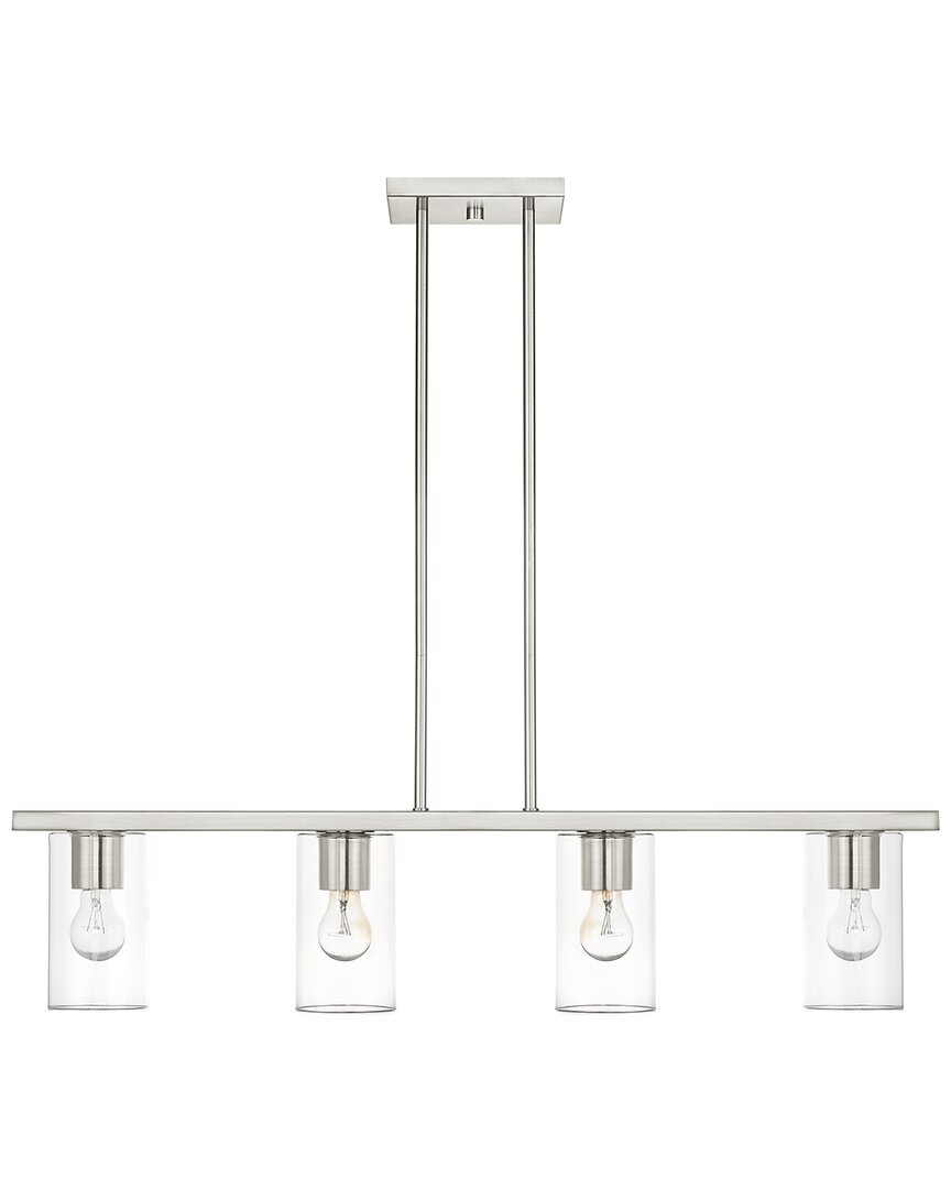Livex Lighting 4-light Brushed Nickel Chandelier
