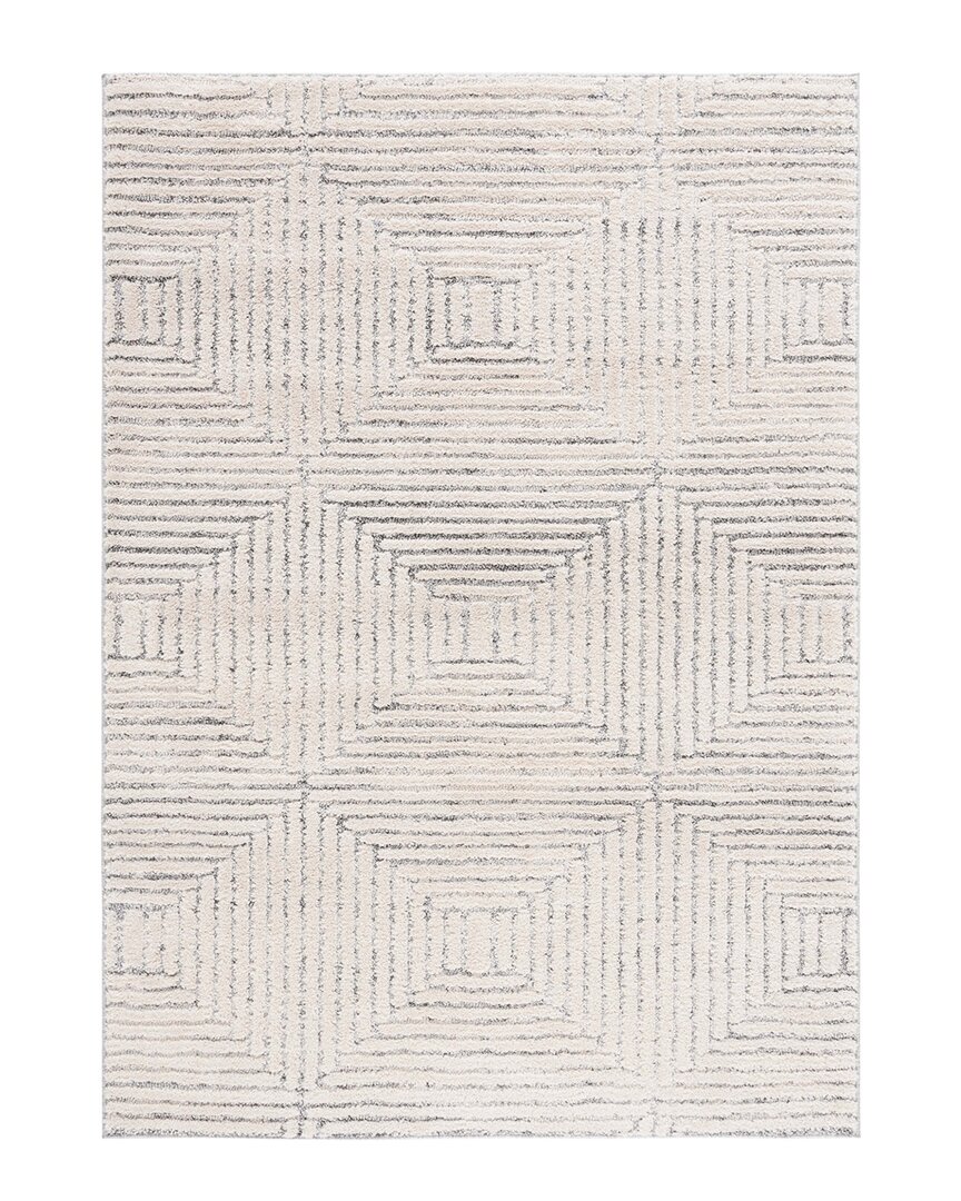 Martha Stewart Lucia Shag Polypropylene Rug In White