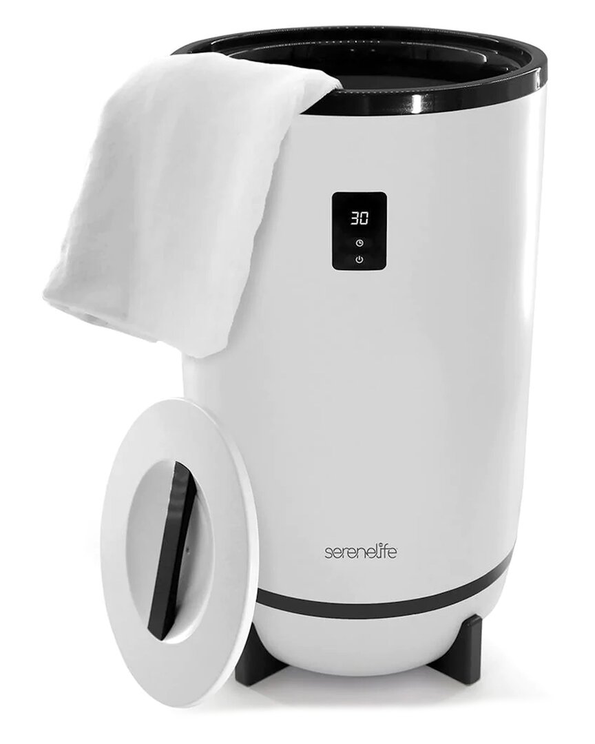 Serenelife Single Touch Towel/blanket Warmer In White