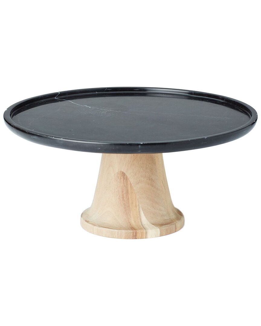 Shop Lenox Lx Collective Cake Plate In Black