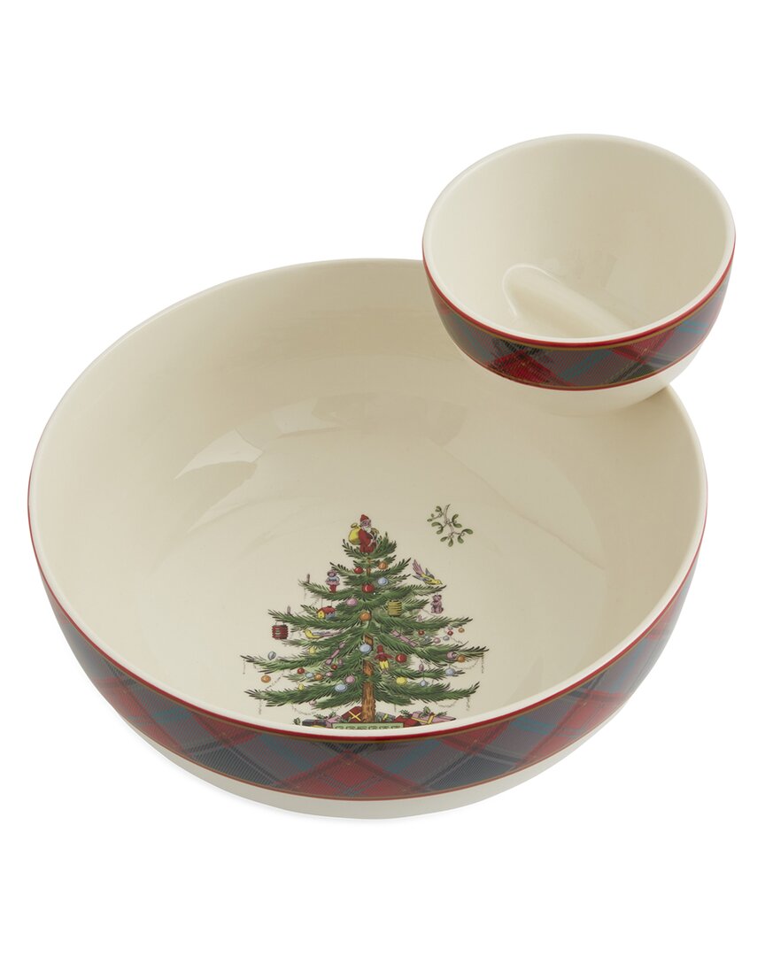 Shop Spode Christmas Tree 2pc Tiered Chip & Dip
